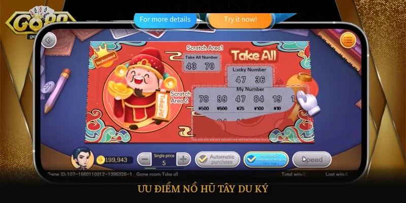 Ưu điểm nổ hũ Tây Du Ký